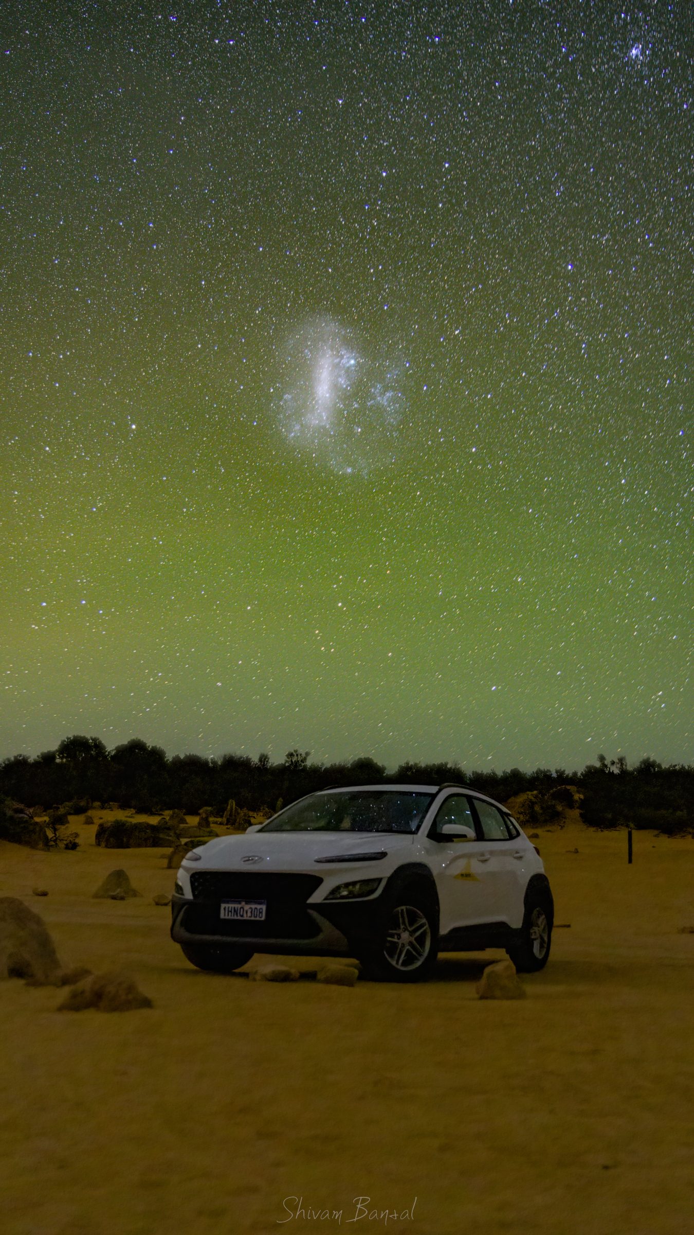 A night sky scene from the 2023 Australia eclipse expedition.